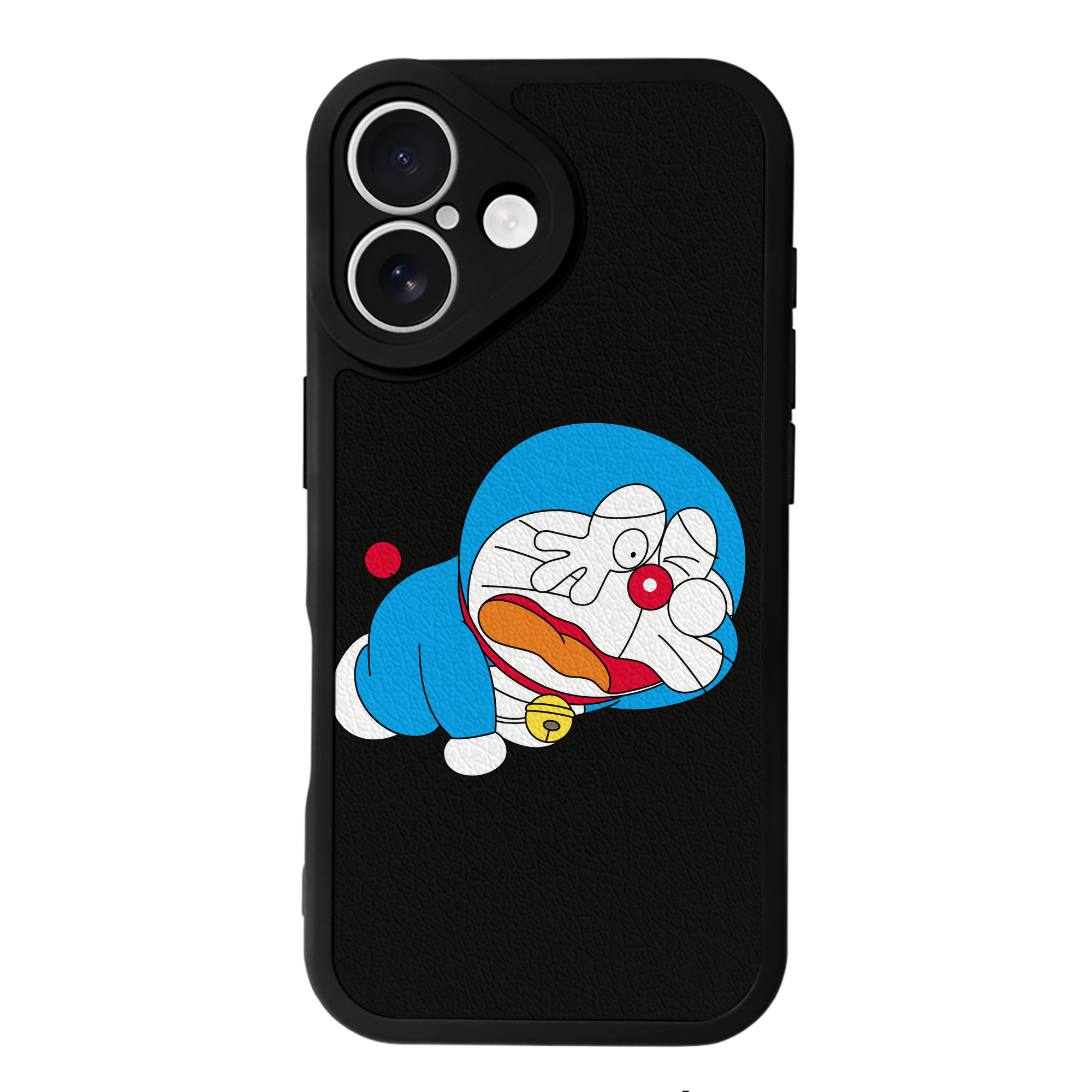 （画像用） ドラえもん Doraemon 【iPhone 16シリーズ対応】シリコンスマホケース（レザー調） 材質：シリコン